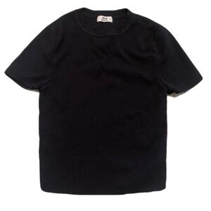 Ardene Black Short Sleeve Crewneck T-shirt - Size S/P